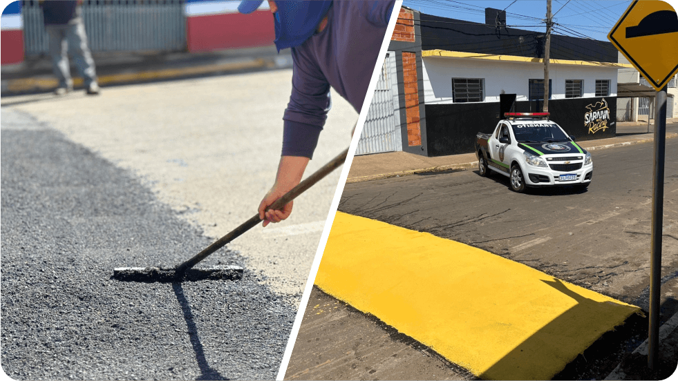 Cesário Lange Instala Novas Lombadas para Reforçar a Segurança no Trânsito - Cidade em Cesário Lange