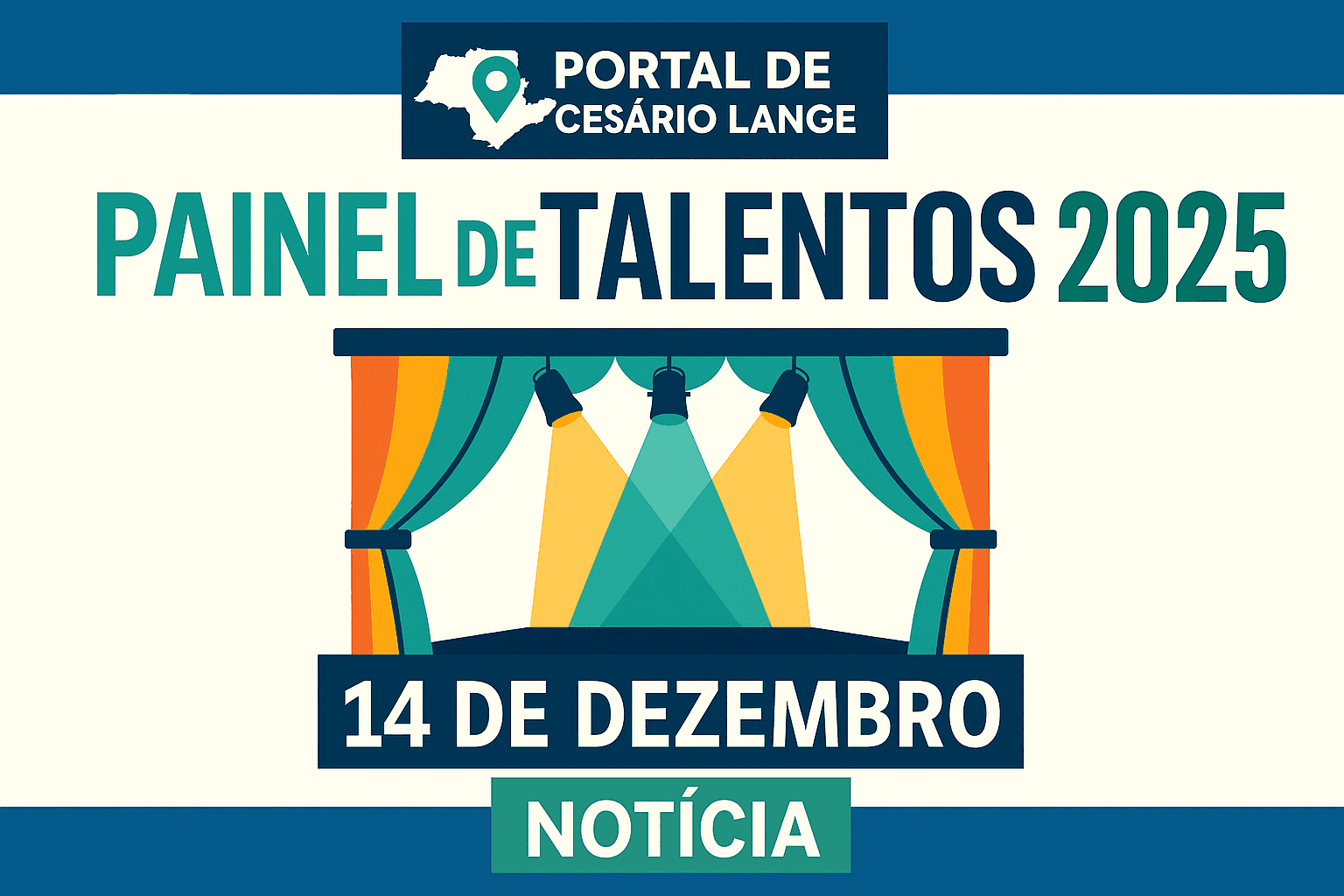 Painel de Talentos 2025 — Cesário Lange confirma data, local e programação final - Cultura em Cesário Lange