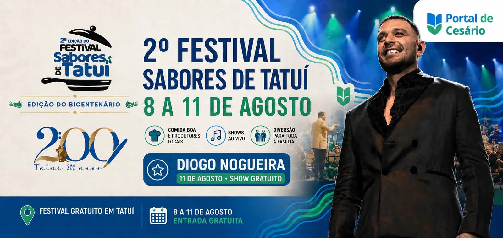2º Festival Sabores de Tatuí acontece de 8 a 11 de agosto, a 20 km de Cesário La - Cultura em Cesário Lange
