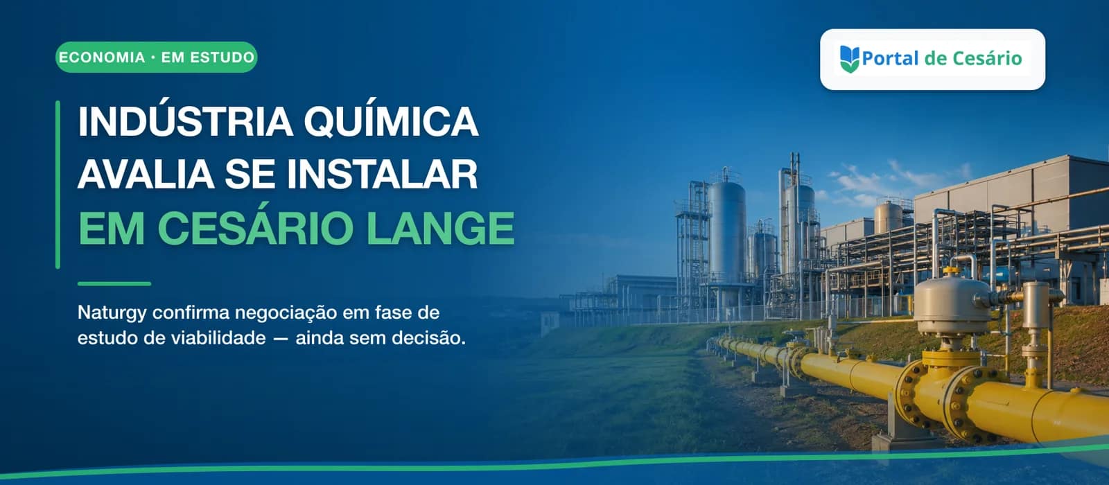 Indústria química estuda ampliar operações para Cesário Lange, informa distribui - Cidade em Cesário Lange