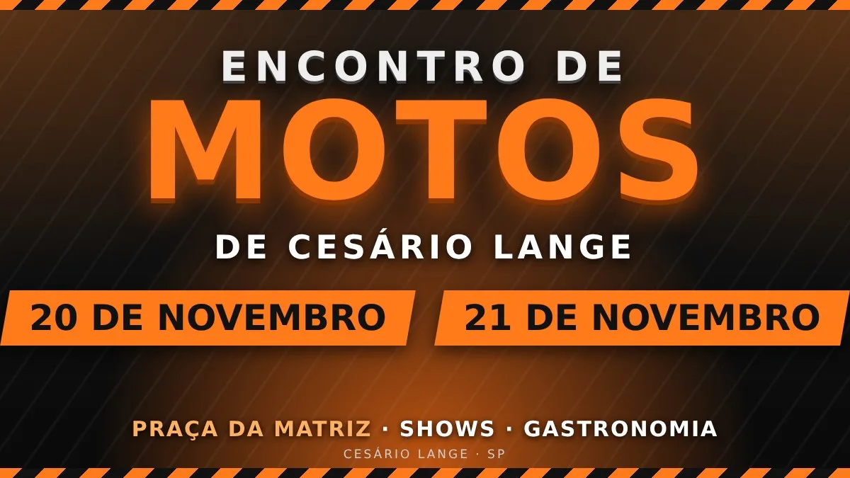 Encontro de Motos de Cesário Lange
