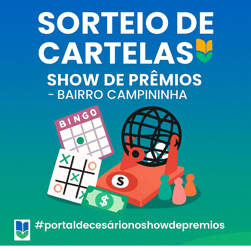 Portal de Cesário promove sorteio de cartelas para o Show de Prêmios do Bairro Campininha