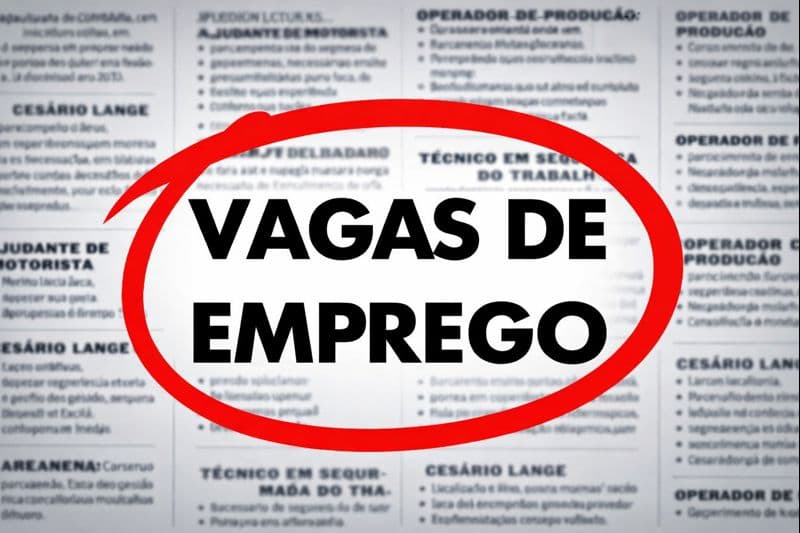 Coluna de Empregos – Temos Vagas em Cesário Lange!