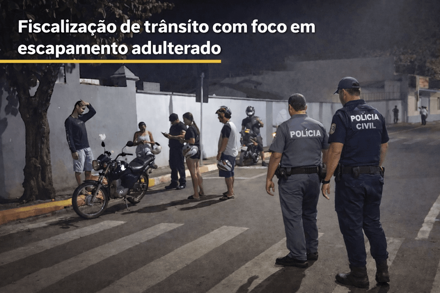 Cesário Lange intensifica fiscalização contra escapamentos barulhentos