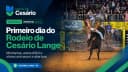 Primeiro dia do Rodeio de Cesário Lange tem montarias, arena difícil e shows que agitaram o público