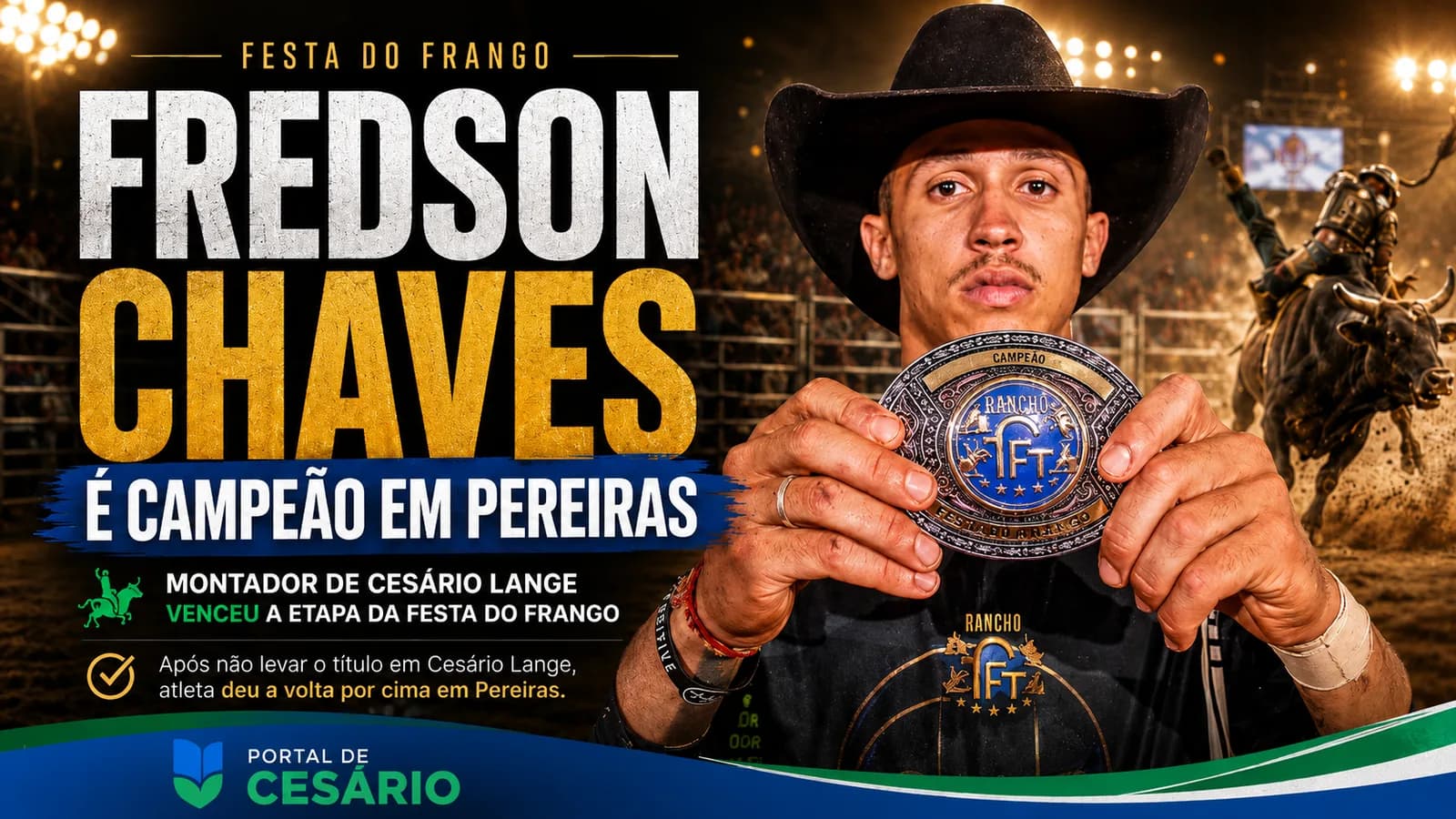 Fredson Chaves, de Cesário Lange, é campeão da etapa de Pereiras no Circuito TOP20