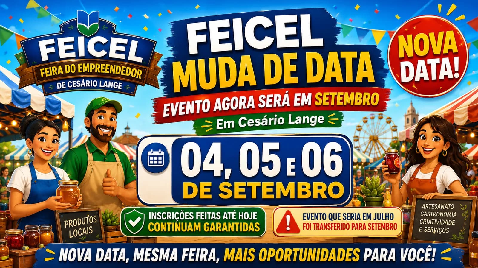 FEICEL muda de data e evento agora será em setembro em Cesário Lange