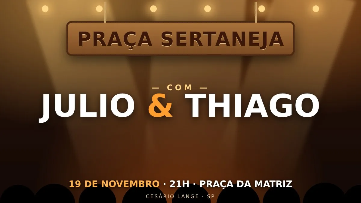 Praça Sertaneja com Julio & Thiago