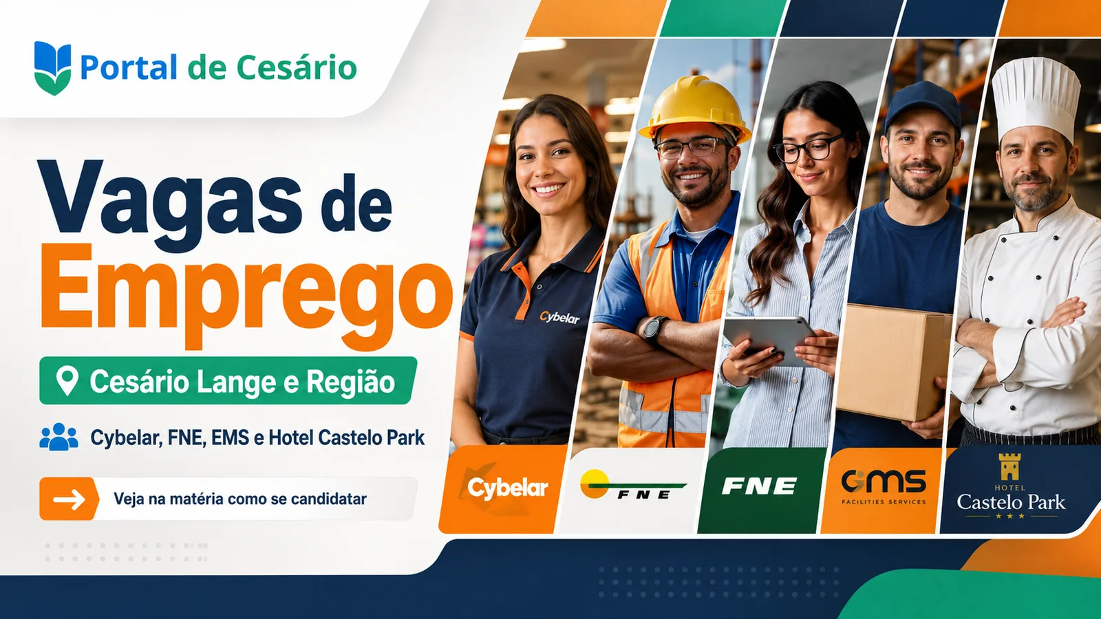 Empresas anunciam vagas de emprego em Cesário Lange e região; veja como se candidatar