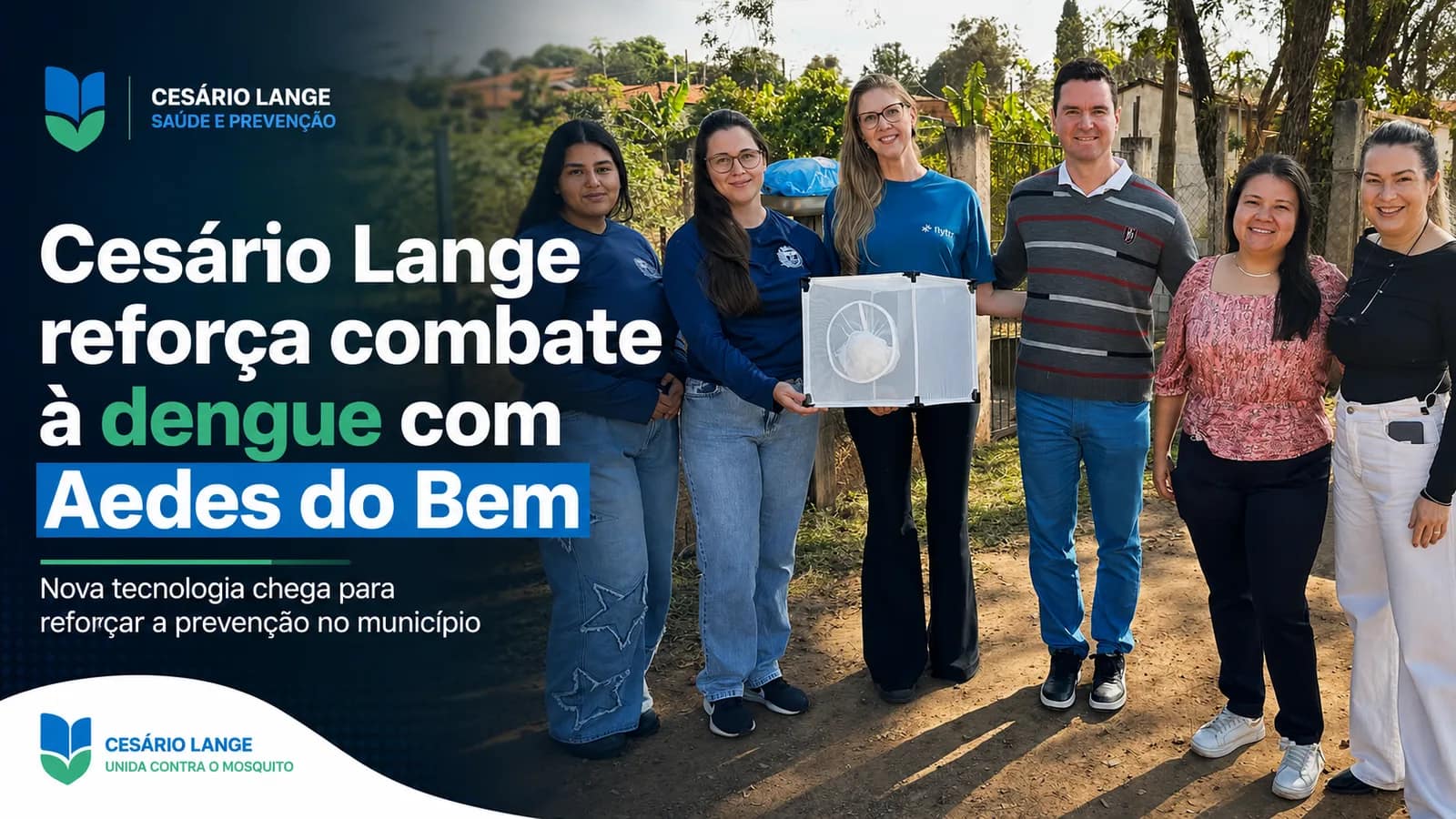 Cesário Lange terá nova tecnologia no combate à dengue com implantação do Aedes - Saúde em Cesário Lange