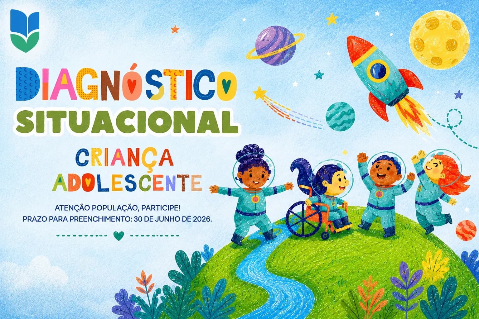 Cesário Lange abre pesquisa do Diagnóstico Situacional da Criança e do Adolescente; participe até 30 de junho