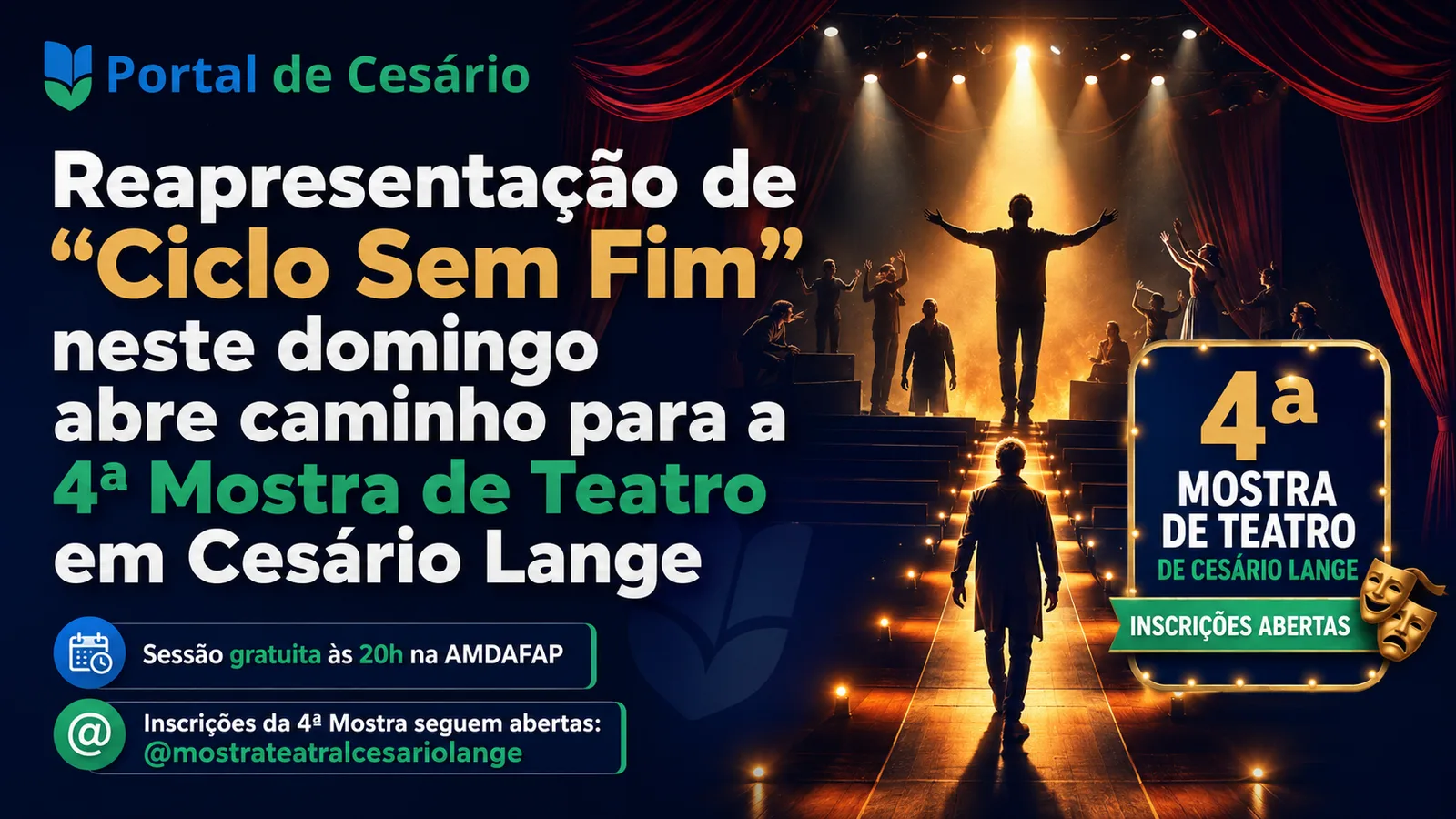 Reapresentação de "Ciclo Sem Fim" neste domingo abre caminho para a 4ª Mostra de - Cultura em Cesário Lange
