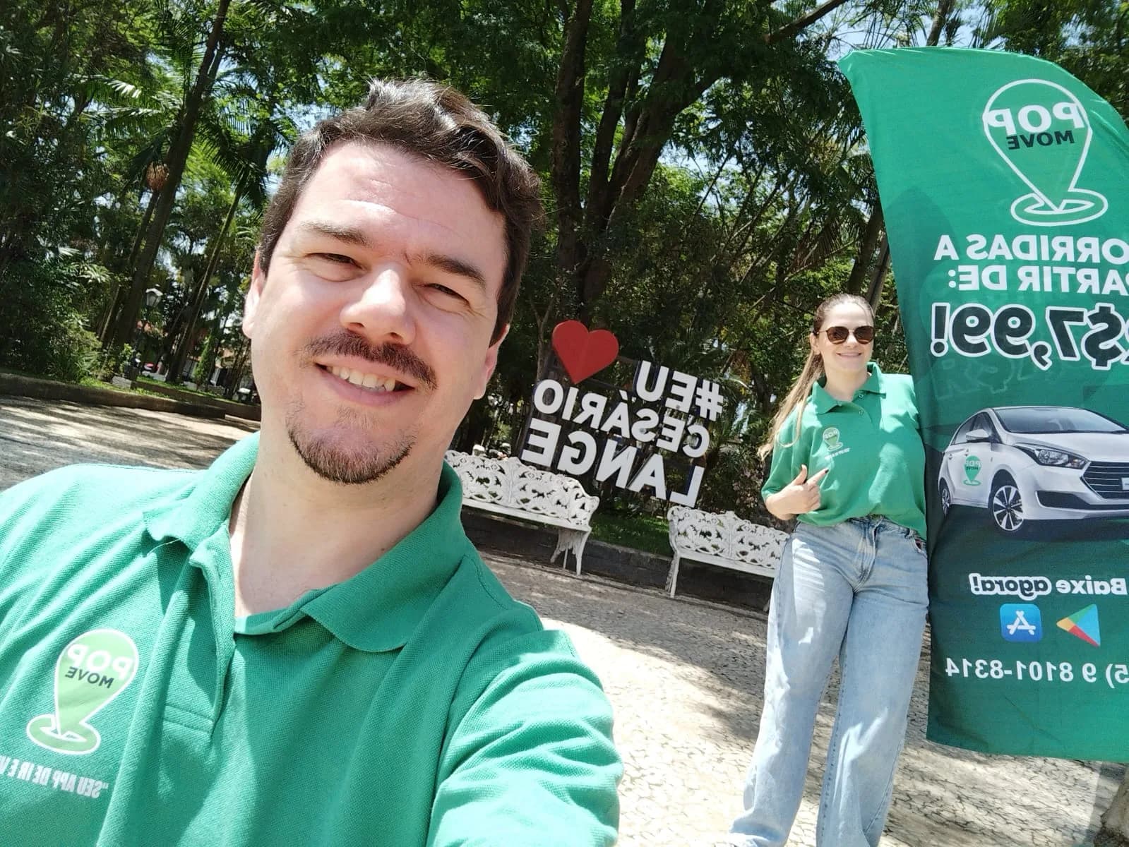 Eduardo e Marcela lançamento da Pop em Cesário Lange
