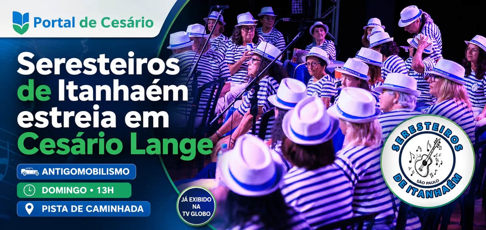 Seresteiros de Itanhaém faz estreia em Cesário Lange no Antigomobilismo - Cultura em Cesário Lange