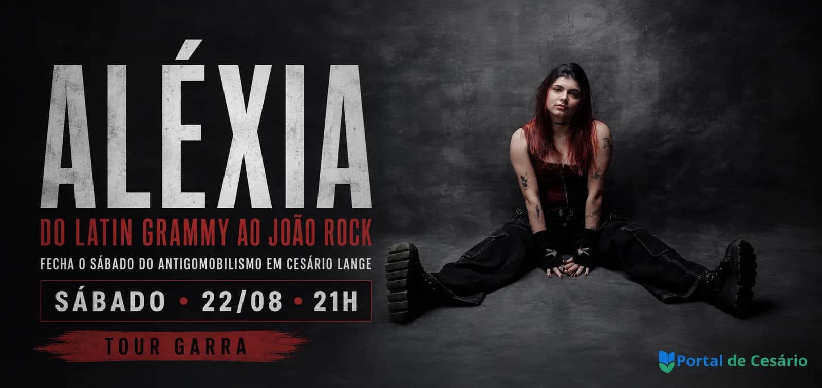 Aléxia, do Latin Grammy ao João Rock, fecha o sábado do Antigomobilismo em Cesár - Cultura em Cesário Lange