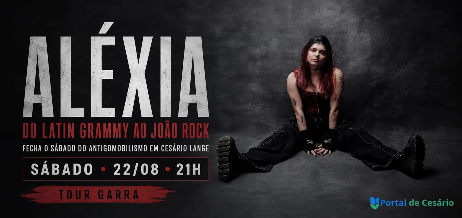 Aléxia, do Latin Grammy ao João Rock, fecha o sábado do Antigomobilismo em Cesár - Cultura em Cesário Lange