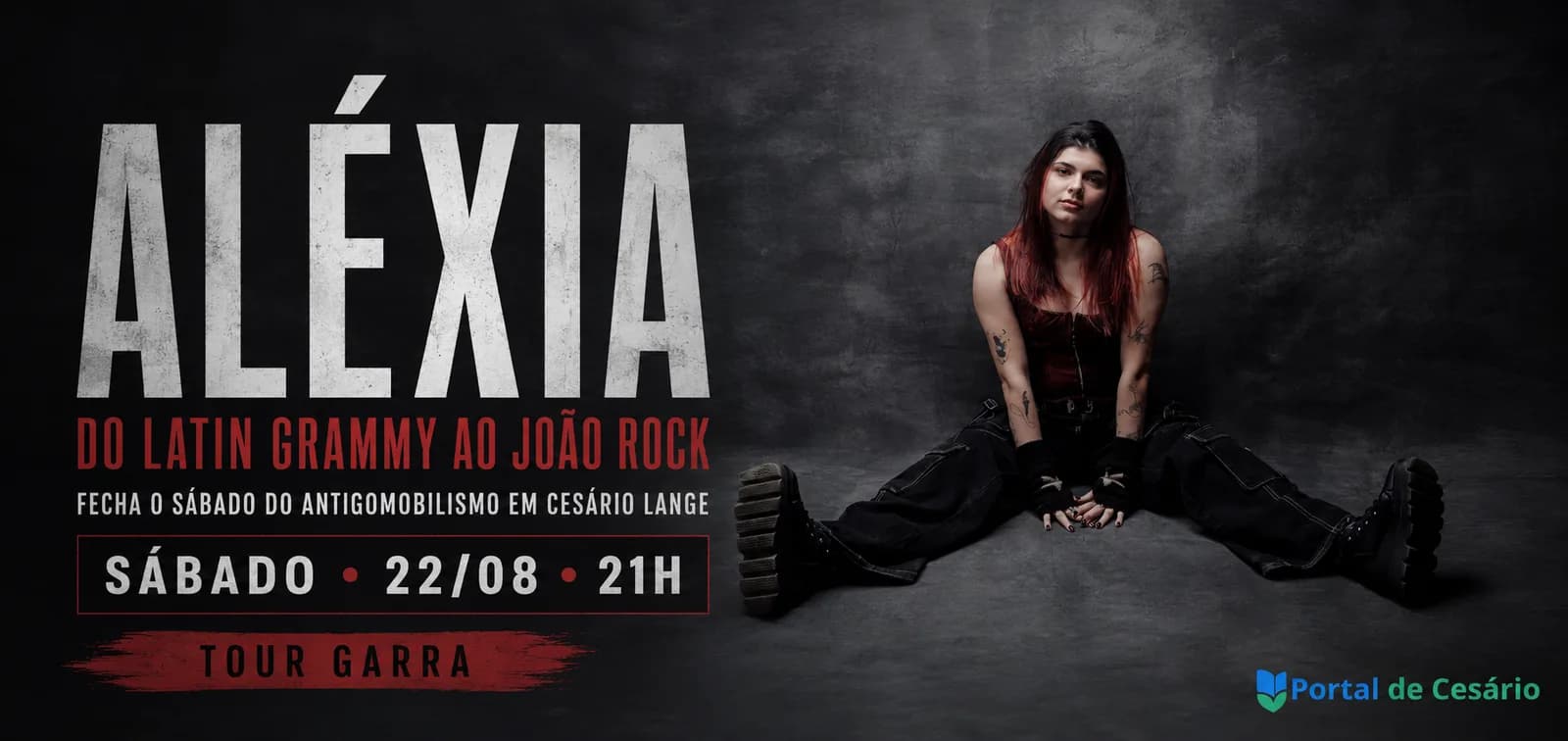 Aléxia, do Latin Grammy ao João Rock, fecha o sábado do Antigomobilismo em Cesário Lange