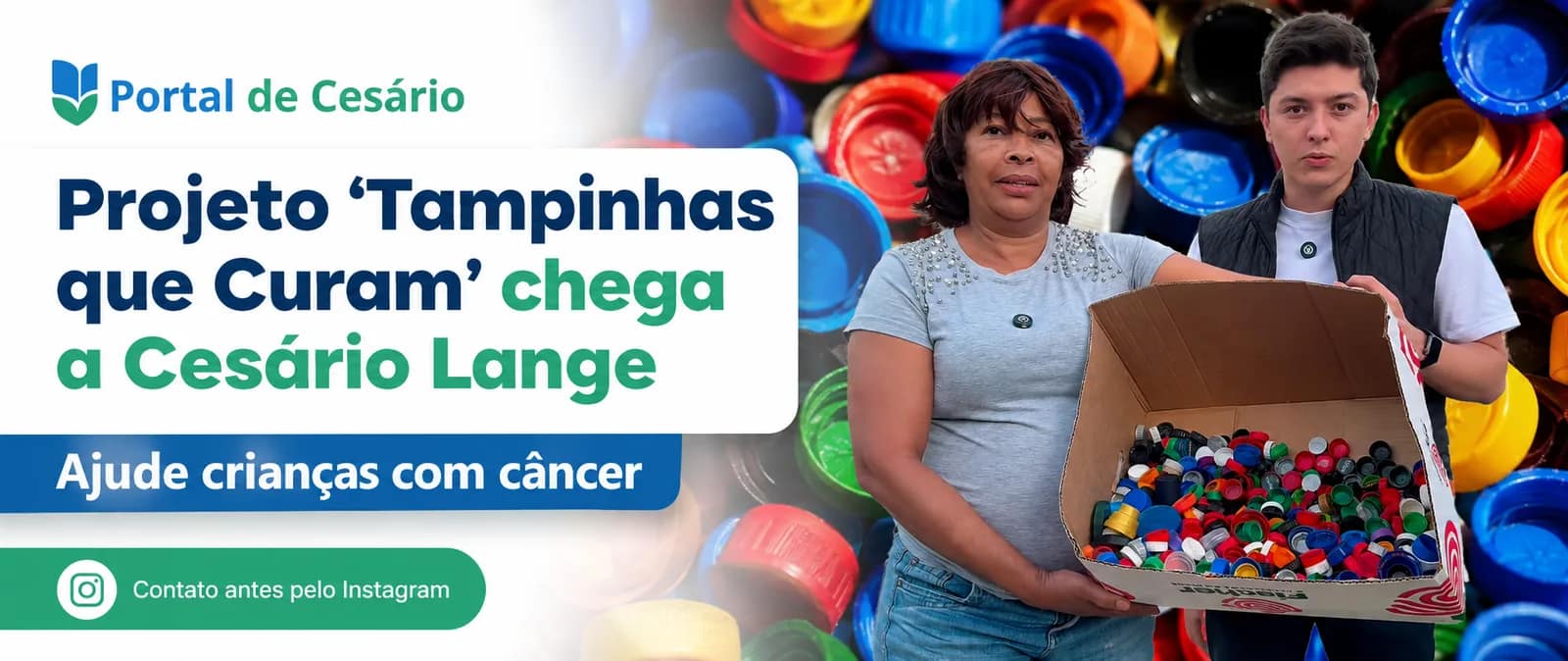 Projeto "Tampinhas que Curam" chega a Cesário Lange para ajudar crianças com cân - Cidade em Cesário Lange