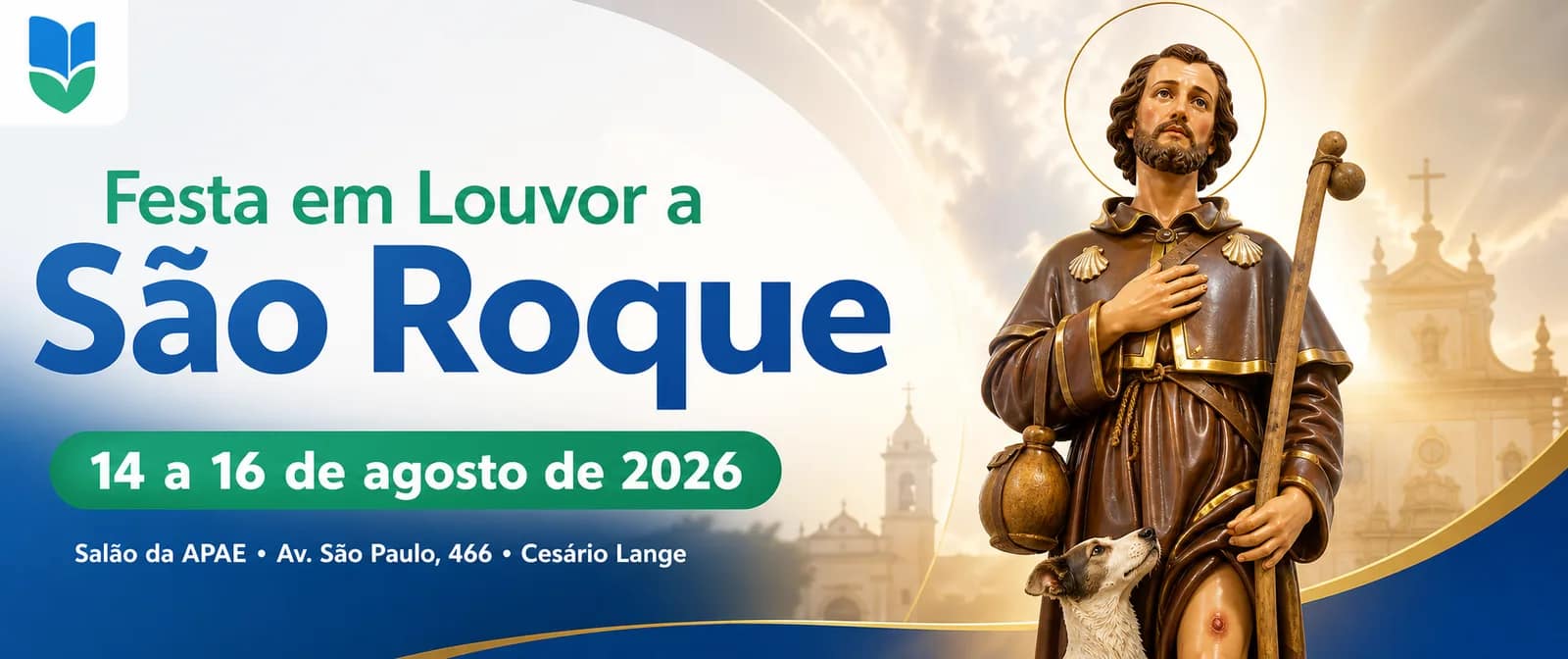 Festa em Louvor a São Roque começa nesta sexta-feira (14) em Cesário Lange - Cultura em Cesário Lange