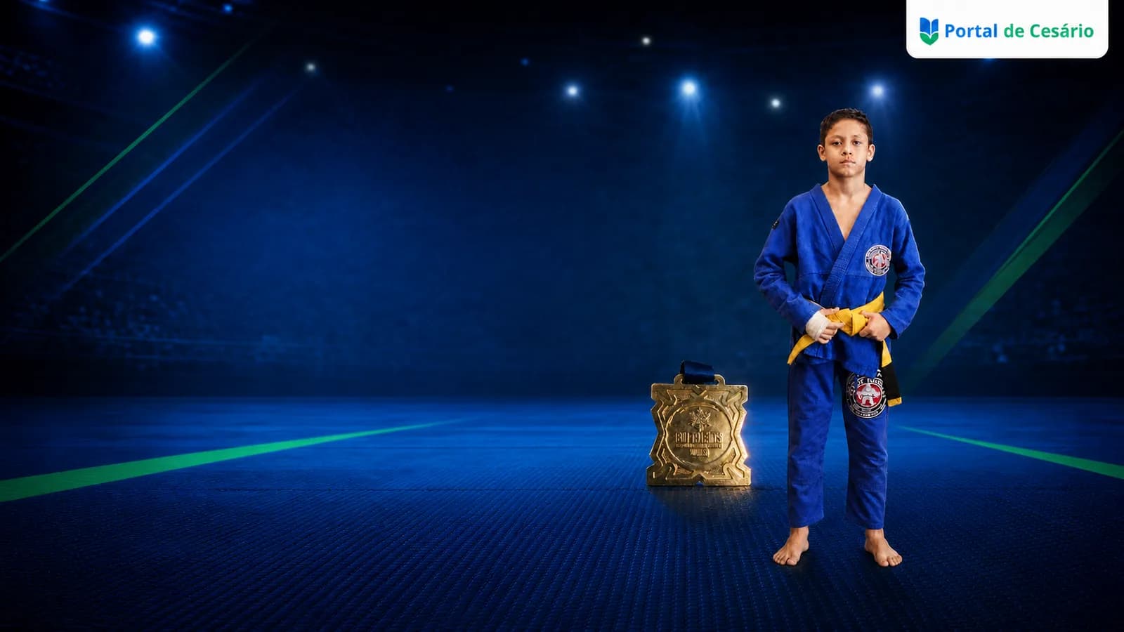 Walace Rodrigues, o "Quebrada", é campeão de jiu-jitsu por equipe de Cesário Lange