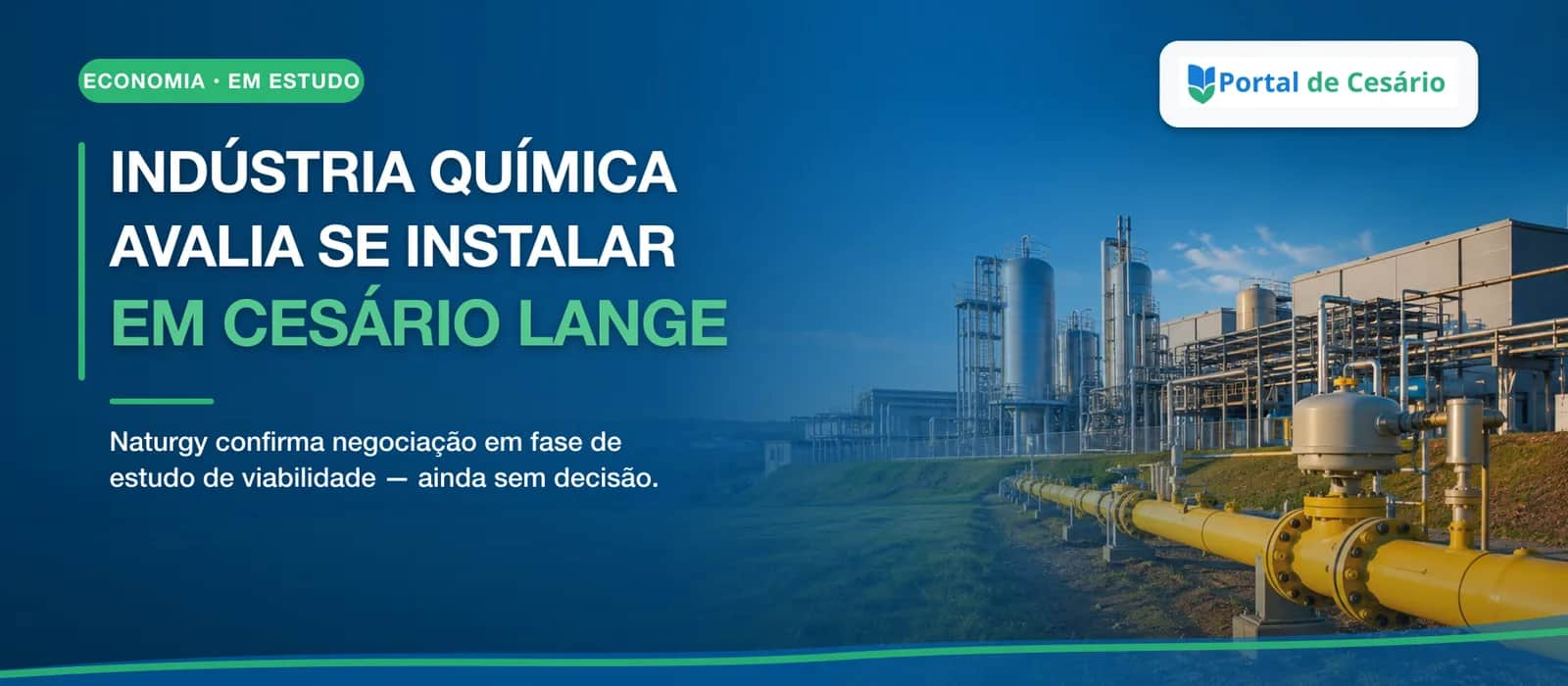 Indústria química estuda ampliar operações para Cesário Lange, informa distribui - Cidade em Cesário Lange