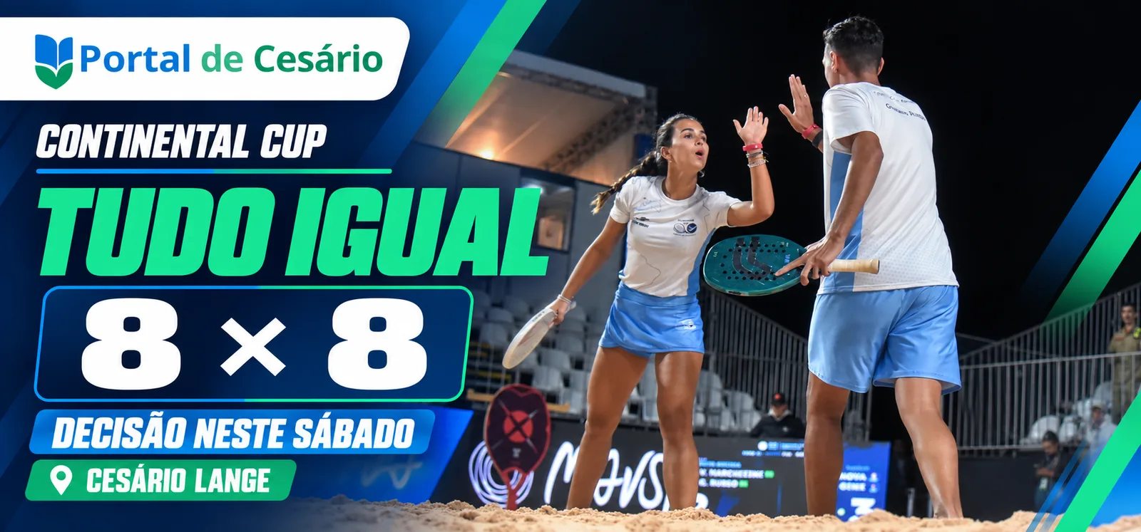 Continental Cup empata em 8 a 8 e decide o campeão neste sábado em Cesário Lange