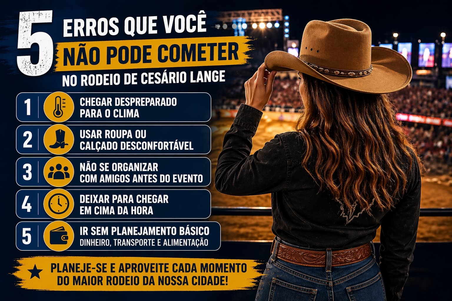 5 erros que você NÃO pode cometer no Rodeio de Cesário Lange 2026